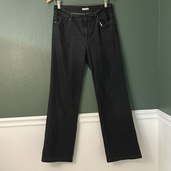 Eileen Fisher Charcoal Denim Pants - Picture 1 of 3